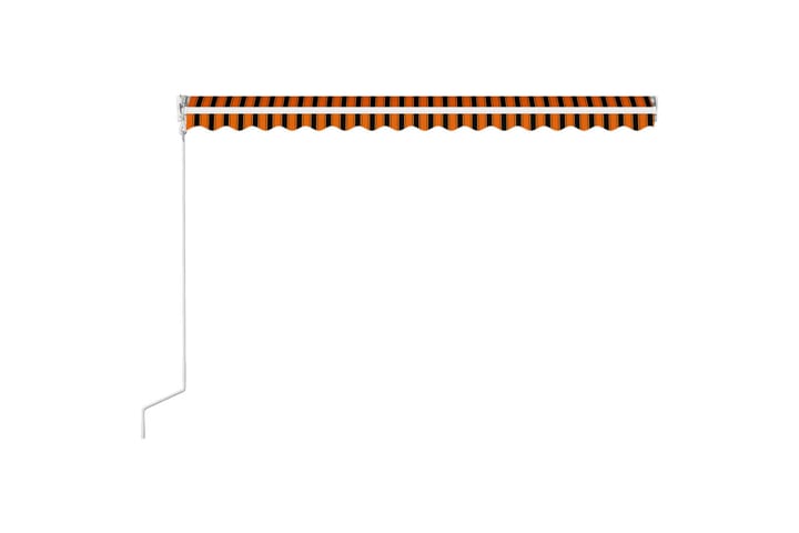 Automaattisesti kelautuva markiisi 450x300 cm oranssi/ruskea - Oranssi - Terassimarkiisi - Markiisi
 - Parvekemarkiisi - Ikkunatarvikkeet