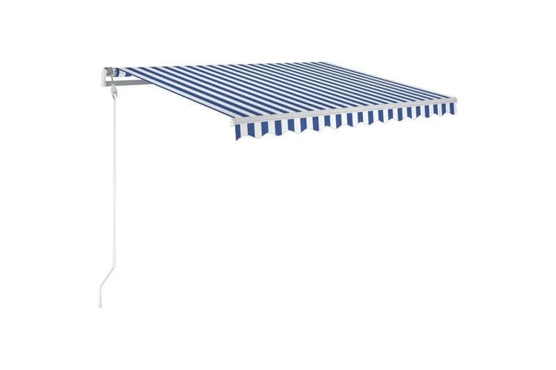 Automaattisesti sisäänkelattava markiisi 300x250cm sinivalk. - Puutarhakalusteet - Aurinkosuoja - Markiisi
 - Terassimarkiisi