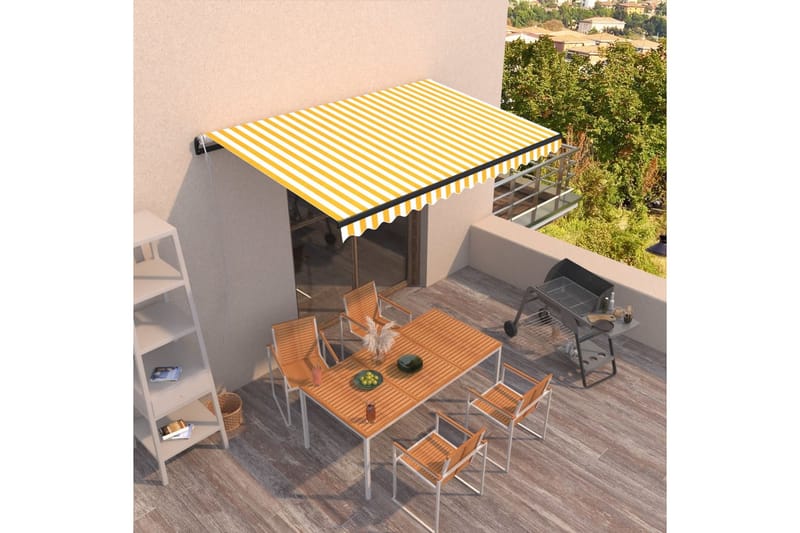 Automaattisesti sisäänkelattava markiisi 400x350 cm - Puutarhakalusteet - Aurinkosuoja - Markiisi
 - Terassimarkiisi