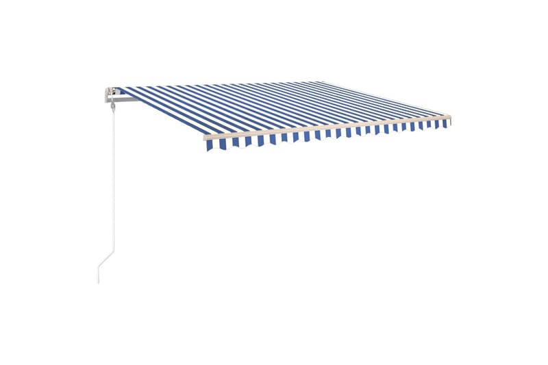 Automaattisesti sisäänkelattava markiisi 400x350cm sinivalk. - Puutarhakalusteet - Aurinkosuoja - Markiisi
 - Terassimarkiisi