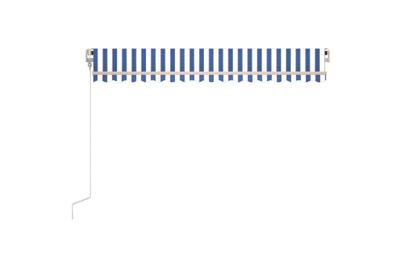 Automaattisesti sisäänkelattava markiisi 400x350cm sinivalk. - Puutarhakalusteet - Aurinkosuoja - Markiisi
 - Terassimarkiisi