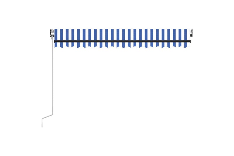 Automaattisesti sisäänkelattava markiisi 400x350cm sinivalk. - Puutarhakalusteet - Aurinkosuoja - Markiisi
 - Terassimarkiisi