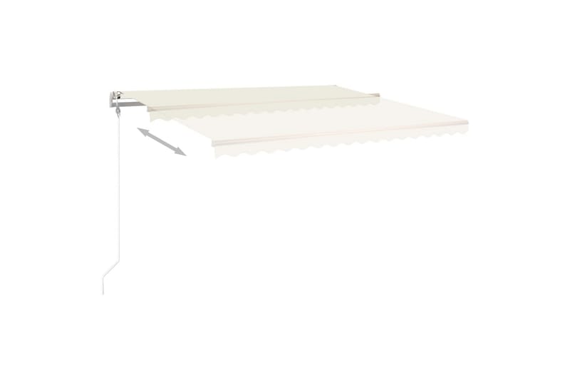 Automaattisesti sisäänkelattava markiisi 450x350 cm kerma - Puutarhakalusteet - Aurinkosuoja - Markiisi
 - Terassimarkiisi