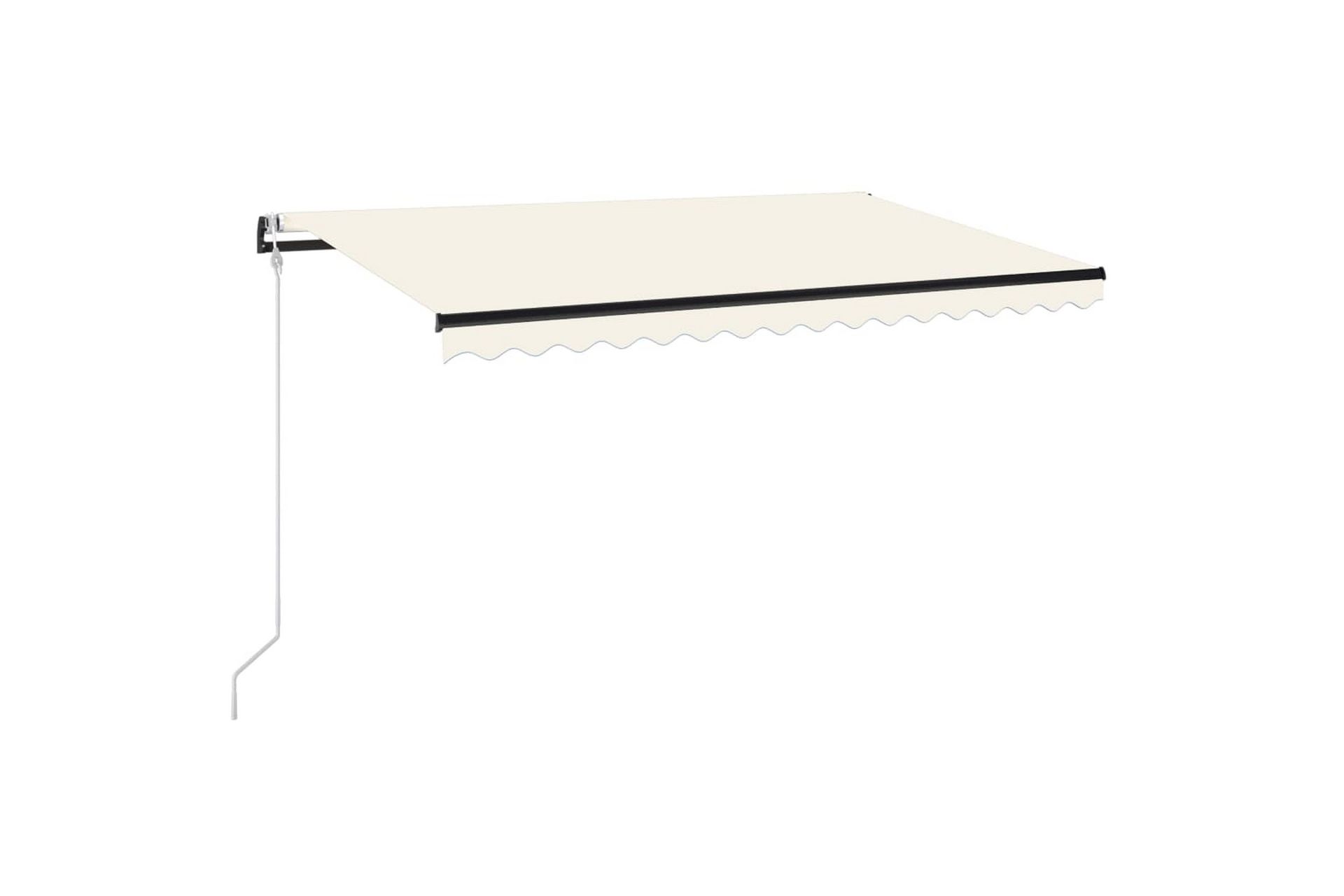 Automaattisesti sisäänkelattava markiisi 450x350 cm kerma - Puutarhakalusteet - Aurinkosuoja - Markiisi
 - Terassimarkiisi