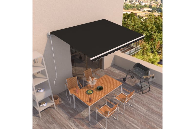 Automaattisesti sisäänkelattava markiisi 450x350 cm - Puutarhakalusteet - Aurinkosuoja - Markiisi
 - Terassimarkiisi