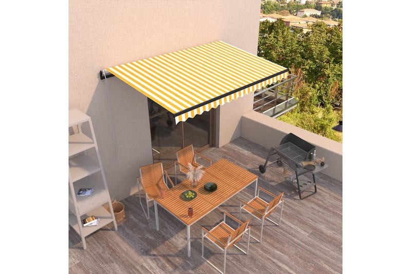 Automaattisesti sisäänkelattava markiisi 450x350 cm - Puutarhakalusteet - Aurinkosuoja - Markiisi
 - Terassimarkiisi