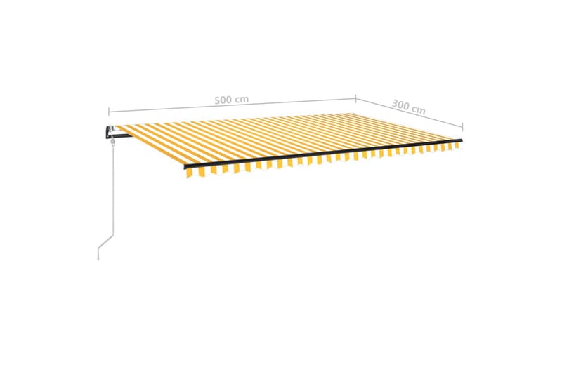 Automaattisesti sisäänkelattava markiisi 500x300 cm - Puutarhakalusteet - Aurinkosuoja - Markiisi
 - Terassimarkiisi