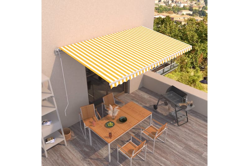 Automaattisesti sisäänkelattava markiisi 500x350 cm - Puutarhakalusteet - Aurinkosuoja - Markiisi
 - Terassimarkiisi