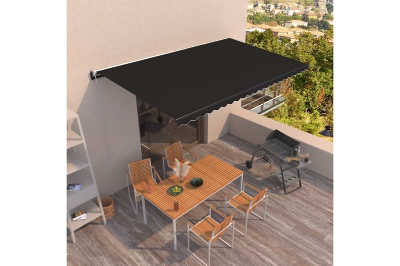 Automaattisesti sisäänkelattava markiisi 500x350 cm - Puutarhakalusteet - Aurinkosuoja - Markiisi
 - Terassimarkiisi