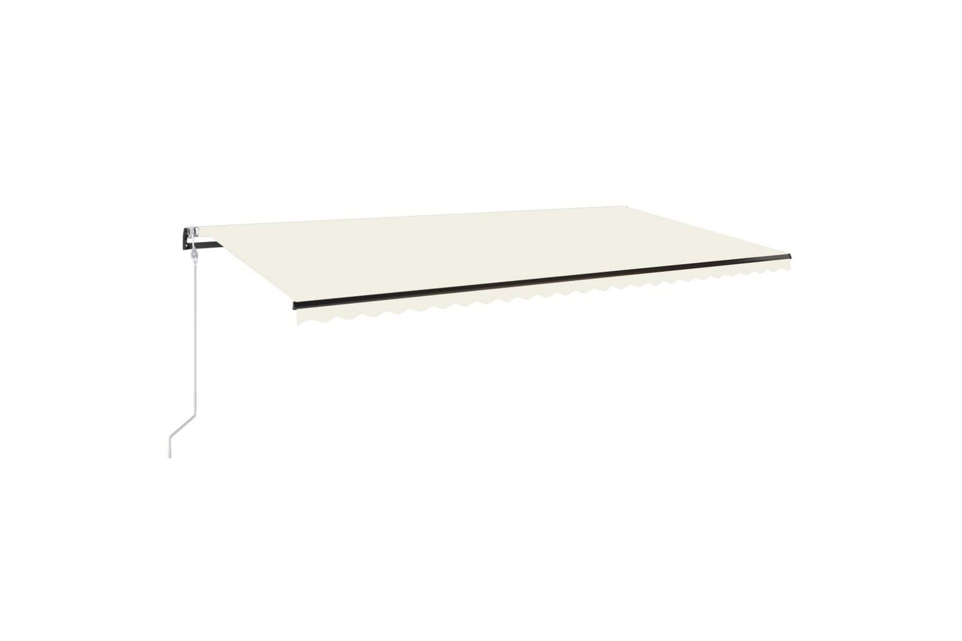 Automaattisesti sisäänkelattava markiisi 600x350 cm kerma - Puutarhakalusteet - Aurinkosuoja - Markiisi
 - Terassimarkiisi