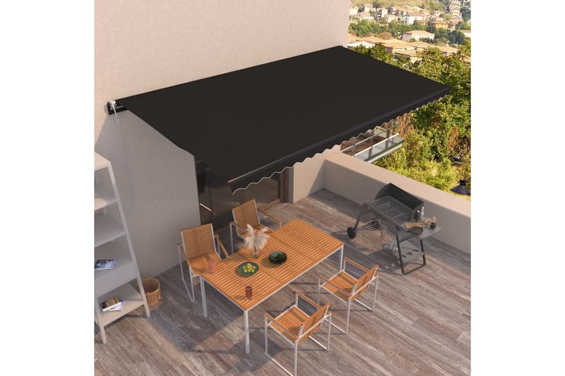 Automaattisesti sisäänkelattava markiisi 600x350 cm - Puutarhakalusteet - Aurinkosuoja - Markiisi
 - Terassimarkiisi