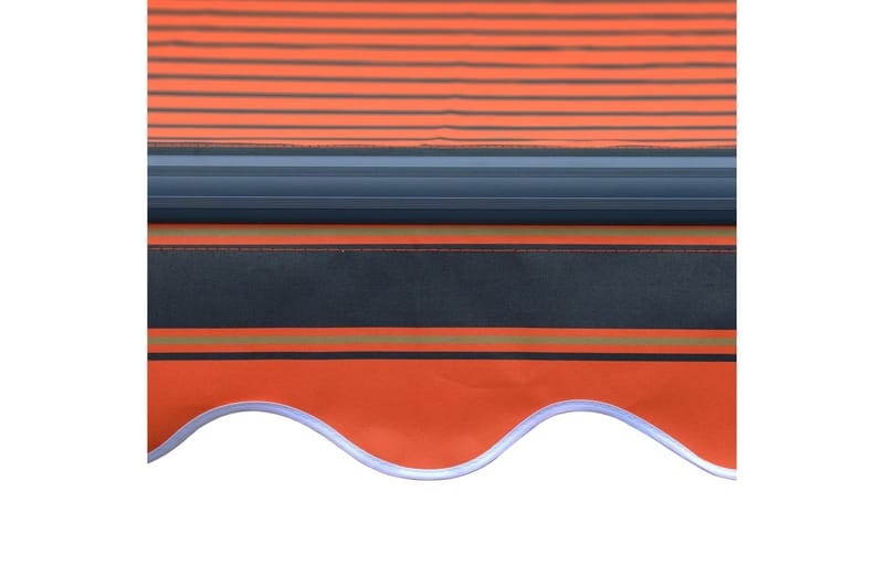 Käsin sisäänkelattava markiisi LEDillä 300x250 cm - Oranssi - Puutarhakalusteet - Aurinkosuoja - Markiisi