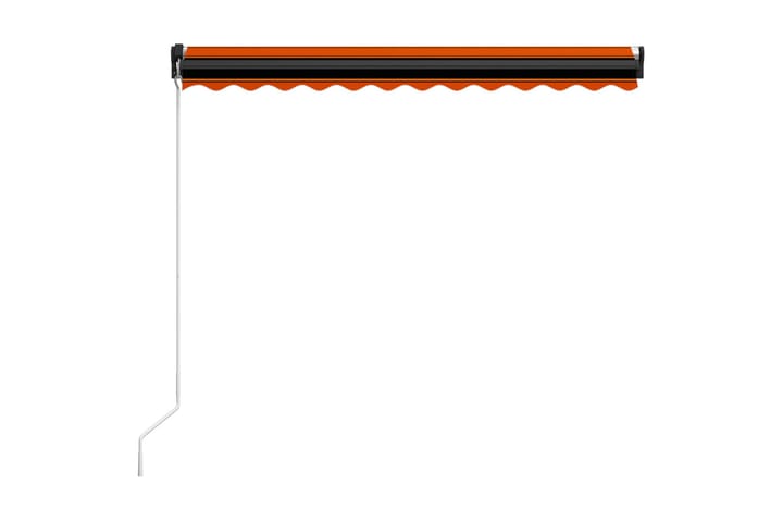 Käsin sisäänkelattava markiisi LEDillä 300x250 cm - Oranssi - Markiisi
 - Ikkunamarkiisi - Ikkunatarvikkeet