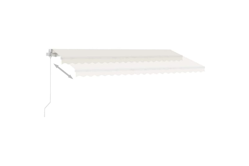 Käsin sisäänkelattava markiisi LEDillä 400x350 cm kerma - Kerma - Puutarhakalusteet - Aurinkosuoja - Markiisi
 - Terassimarkiisi
