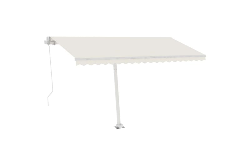 Käsin sisäänkelattava markiisi LEDillä 450x300 cm kerma - Kerma - Puutarhakalusteet - Aurinkosuoja - Markiisi
 - Terassimarkiisi