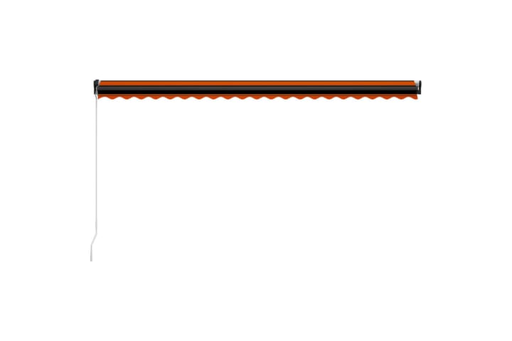 Käsin sisäänkelattava markiisi LEDillä 500x300 cm - Oranssi - Markiisi
 - Ikkunamarkiisi - Ikkunatarvikkeet