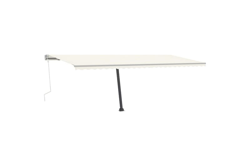 Käsin sisäänkelattava markiisi LEDillä 600x300 cm kerma - Kerma - Puutarhakalusteet - Aurinkosuoja - Markiisi
 - Terassimarkiisi