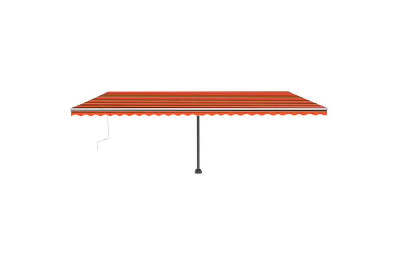 Käsin sisäänkelattava markiisi LEDillä 600x300 cm - Oranssi - Puutarhakalusteet - Aurinkosuoja - Markiisi
 - Terassimarkiisi