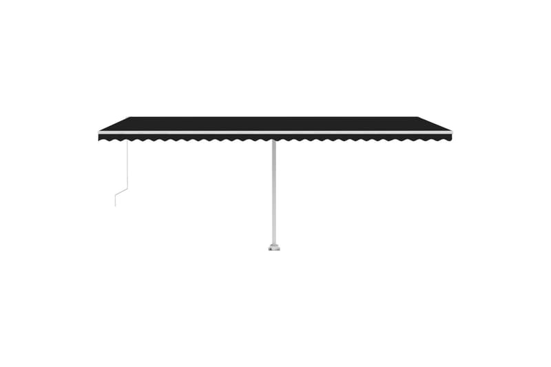 Käsin sisäänkelattava markiisi LEDillä 600x300cm antrasiitti - Antrasiitti - Puutarhakalusteet - Aurinkosuoja - Markiisi
 - Terassimarkiisi