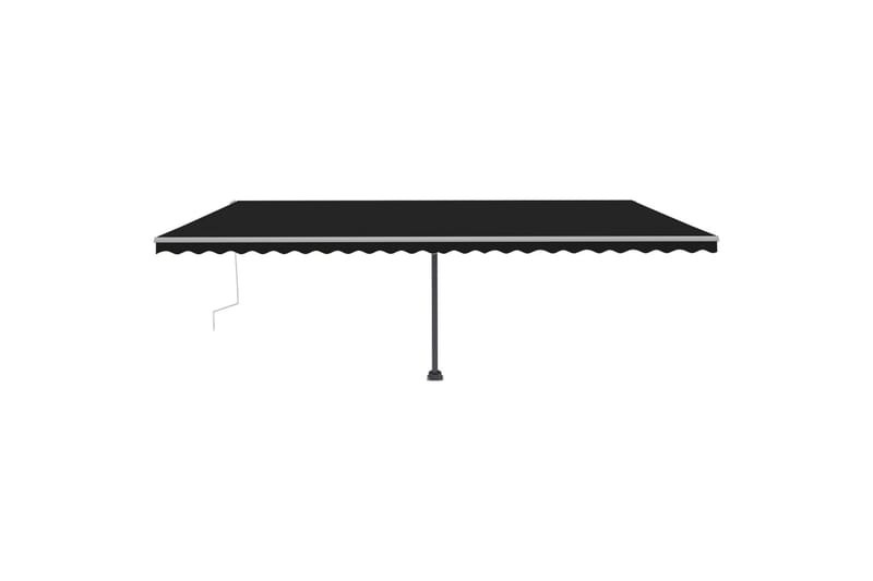 Käsin sisäänkelattava markiisi LEDillä 600x300cm antrasiitti - Antrasiitti - Puutarhakalusteet - Aurinkosuoja - Markiisi
 - Terassimarkiisi