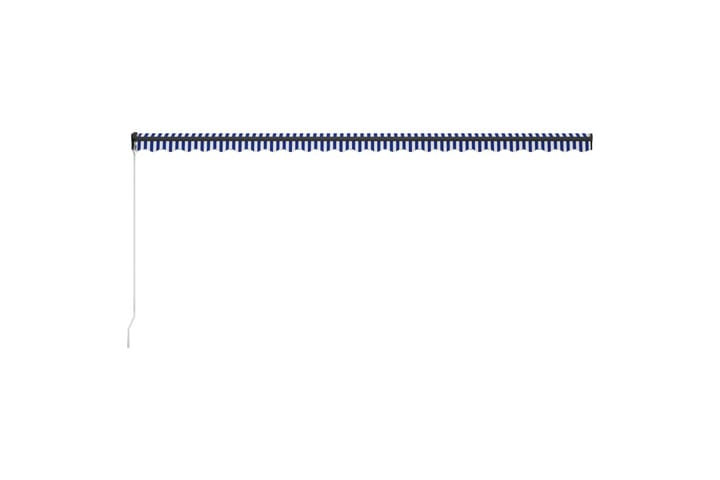 Manuaalisesti kelattava markiisi 600x300cm sininen/valkoinen - Terassimarkiisi - Markiisi
 - Parvekemarkiisi - Ikkunatarvikkeet