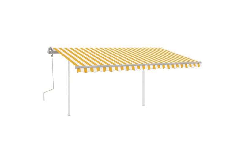 Manuaalisesti kelattava markiisi LED-valot 4x3,5 m - Puutarhakalusteet - Aurinkosuoja - Markiisi
 - Terassimarkiisi