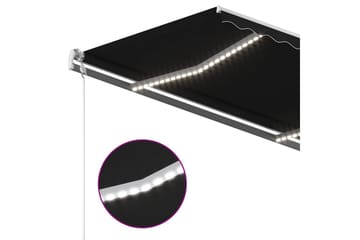Manuaalisesti kelattava markiisi LED-valot 4x3,5 m - Puutarhakalusteet - Aurinkosuoja - Markiisi
 - Terassimarkiisi