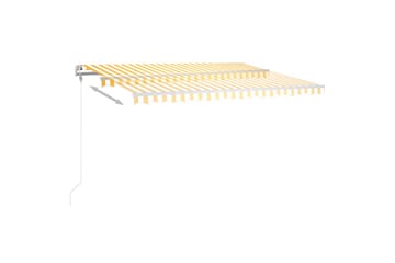 Manuaalisesti kelattava markiisi LED-valot 4x3 m - Puutarhakalusteet - Aurinkosuoja - Markiisi
 - Terassimarkiisi