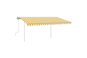 Manuaalisesti kelattava markiisi LED-valot 4x3 m - Puutarhakalusteet - Aurinkosuoja - Markiisi
 - Terassimarkiisi