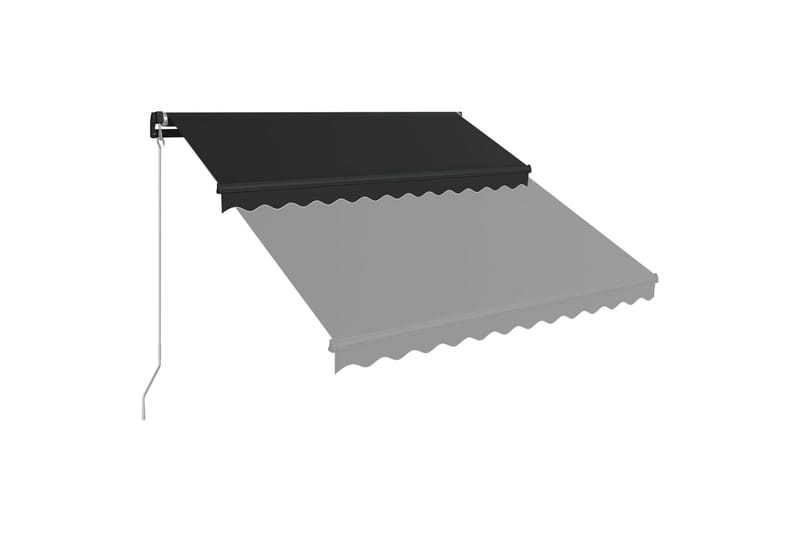 Manuaalisesti kelattava markiisi LEDillä 300x250cm - Harmaa - Puutarhakalusteet - Aurinkosuoja - Markiisi
 - Terassimarkiisi