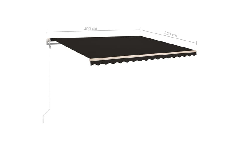 Manuaalisesti kelattava markiisi tolpilla 4x3,5 m - Puutarhakalusteet - Aurinkosuoja - Markiisi
 - Terassimarkiisi