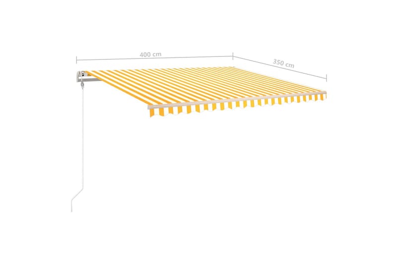 Manuaalisesti kelattava markiisi tolpilla 4x3,5m - Puutarhakalusteet - Aurinkosuoja - Markiisi
 - Terassimarkiisi