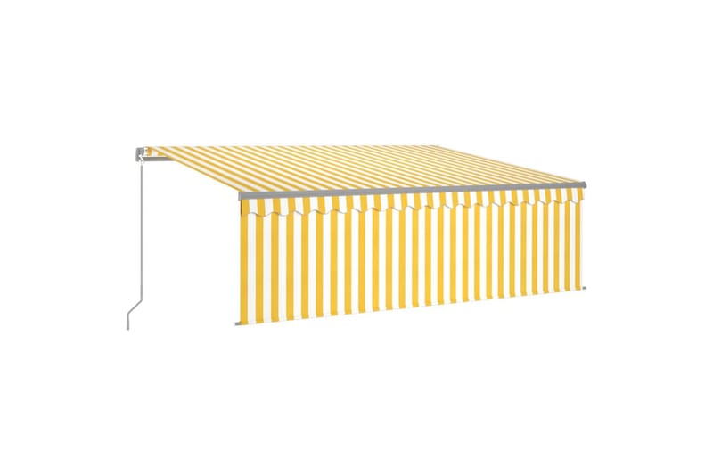Manuaalisesti kelattava markiisi verhoilla 4x3 m - Puutarhakalusteet - Aurinkosuoja - Markiisi
