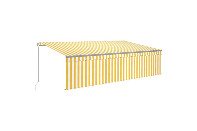 Manuaalisesti kelattava markiisi verhoilla 5x3 m - Puutarhakalusteet - Aurinkosuoja - Markiisi