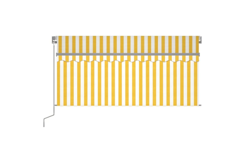 Manuaalisesti kelattava markiisi verho/LED 3x2,5 m - Puutarhakalusteet - Aurinkosuoja - Markiisi