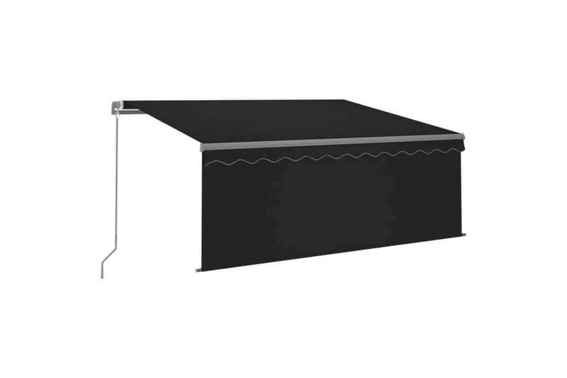Manuaalisesti kelattava markiisi verho/LED 3x2,5 m - Puutarhakalusteet - Aurinkosuoja - Markiisi