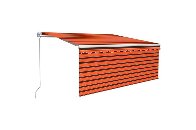 Manuaalisesti kelattava markiisi verho/LED 3x2,5m - Puutarhakalusteet - Aurinkosuoja - Markiisi