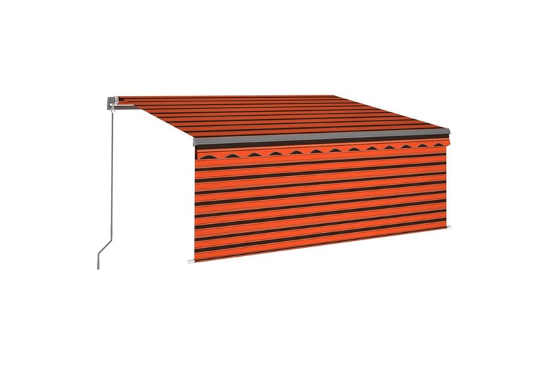 Manuaalisesti kelattava markiisi verho/LED 3x2,5m - Puutarhakalusteet - Aurinkosuoja - Markiisi