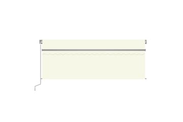 Manuaalisesti kelattava markiisi verho/LED 4,5x3 m kerma - Puutarhakalusteet - Aurinkosuoja - Markiisi