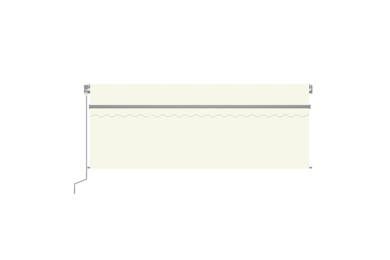 Manuaalisesti kelattava markiisi verho/LED 4,5x3 m kerma - Puutarhakalusteet - Aurinkosuoja - Markiisi