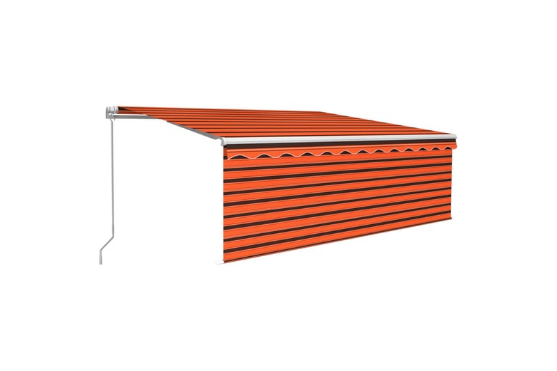 Manuaalisesti kelattava markiisi verho/LED 4,5x3m - Puutarhakalusteet - Aurinkosuoja - Markiisi