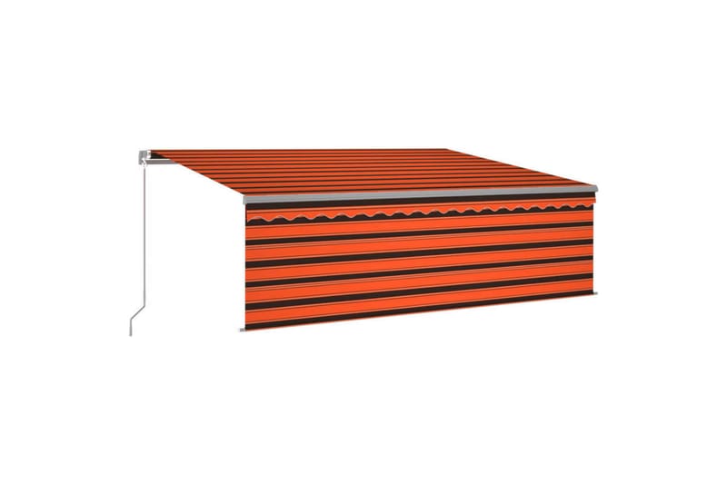 Manuaalisesti kelattava markiisi verho/LED 4,5x3m - Puutarhakalusteet - Aurinkosuoja - Markiisi