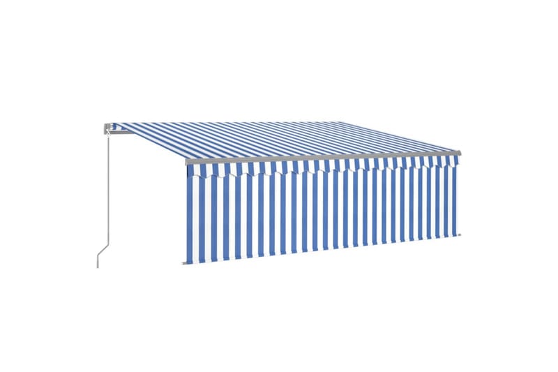Manuaalisesti kelattava markiisi verho/LED 4x3 m - Puutarhakalusteet - Aurinkosuoja - Markiisi