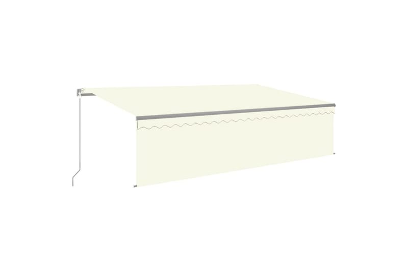Manuaalisesti kelattava markiisi verho/LED 5x3 m kerma - Puutarhakalusteet - Aurinkosuoja - Markiisi