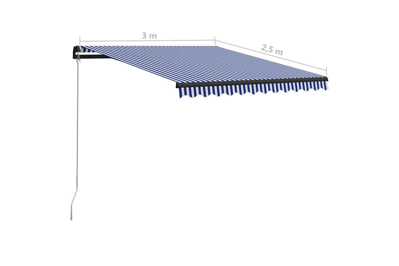 Manuaalisesti sisäänkelattava markiisi 300x250 cm - Terassimarkiisi - Markiisi
 - Parvekemarkiisi - Ikkunatarvikkeet