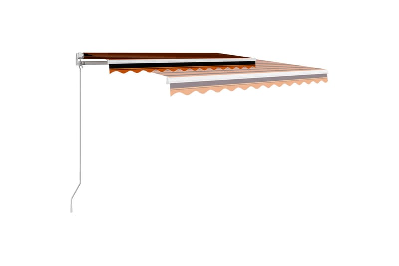 Manuaalisesti sisäänkelattava markiisi 300x250cm - Oranssi - Puutarhakalusteet - Aurinkosuoja - Markiisi
 - Terassimarkiisi