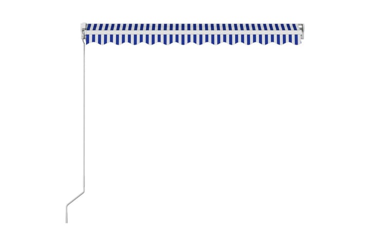 Manuaalisesti sisäänkelattava markiisi 300x250cm - Sininen - Ikkunatarvikkeet - Parvekemarkiisi - Terassimarkiisi - Markiisi