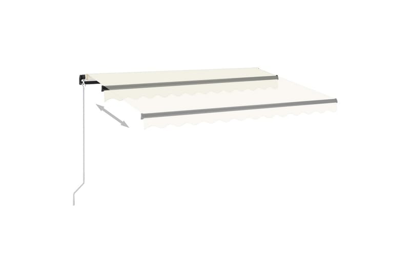 Manuaalisesti sisäänkelattava markiisi 350x250 cm kerma - Puutarhakalusteet - Aurinkosuoja - Markiisi
 - Terassimarkiisi