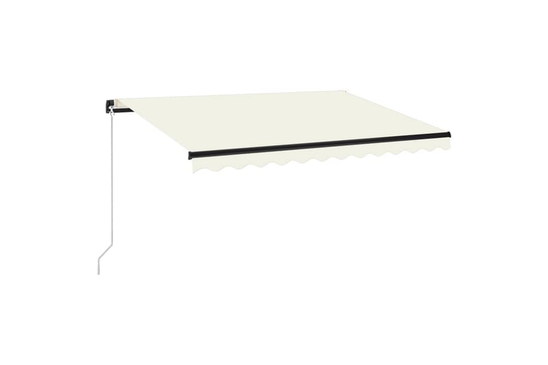 Manuaalisesti sisäänkelattava markiisi 350x250 cm kerma - Puutarhakalusteet - Aurinkosuoja - Markiisi
 - Terassimarkiisi