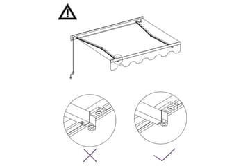 Manuaalisesti sisäänkelattava markiisi 350x250 cm - Puutarhakalusteet - Aurinkosuoja - Markiisi
 - Terassimarkiisi